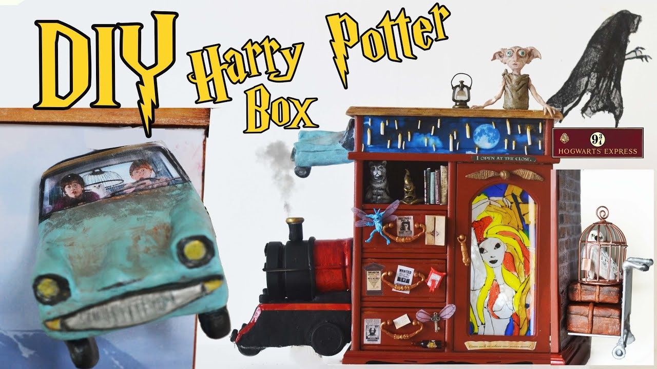 DIY Harry Potter Theme Light up Musical Storage. Jewellery Box!