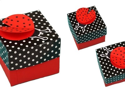 DIY ladybug box | How to make paper box | DIY paper box | Easy Paper Crafts