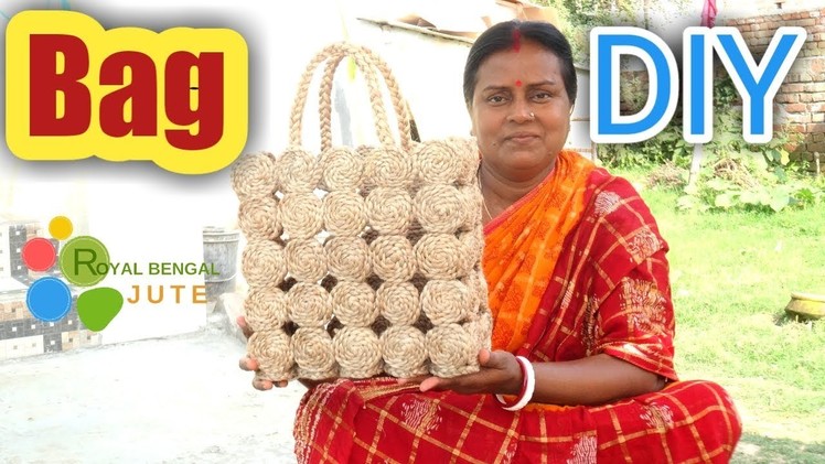 DIY Make Marketing BAG with Jute Braid rope at home|#Jute Bag DIY,#Marketing Bag|Jute DIY Craft Idea