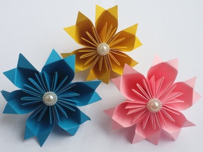 DIY: New Paper Kusudama Flowers!!! How to Make Beautiful Kusudama Flowers With Paper For Home Decor!