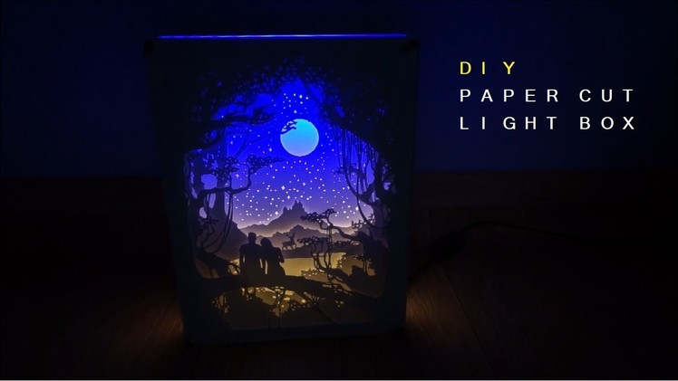[DIY] 페이퍼커팅 무드등 : 달빛연인  Paper-cut Light Box : Moonlight Lovers
