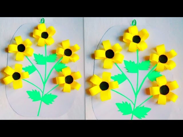 Diy origami paper sunflower | paper sunflower |kb crafter