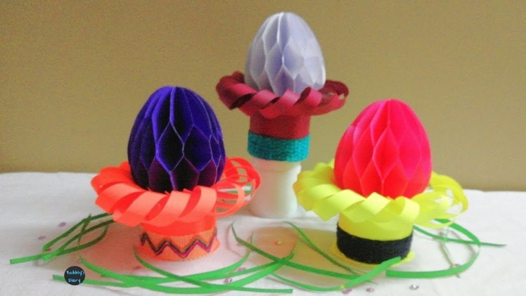 DIY Paper Easter egg - How to Make 3D Paper Easter Eggs