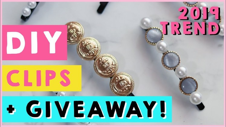DIY PEARL HAIR CLIPS + GIVEAWAY!! VERSACE INSPIRED | PHILIPPINES | MiaKamille