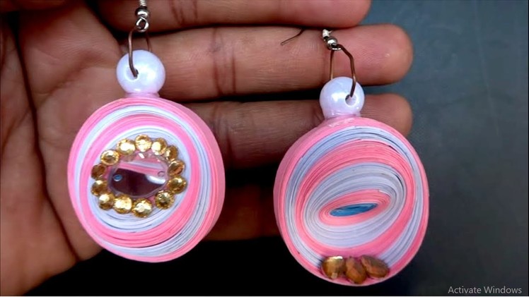 DIY Quilling Paper Earrings For Girls | Make easy Quilling Earrings | Beautiful Paper Crafts Idea |
