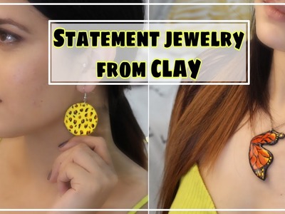DIY Statement Jewelry using clay