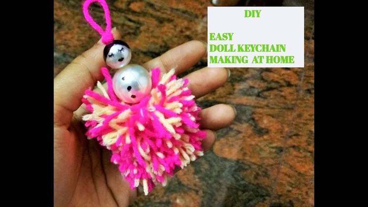 DIY | Wollen doll Keychain  | simple & easy