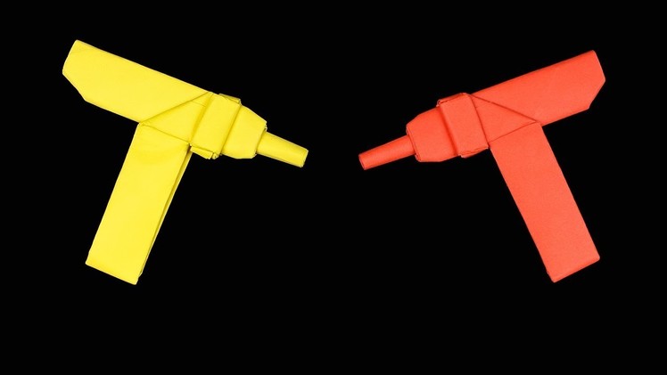 Easy #Origami PaperGun Uzi - How to Make Paper gun Step by Step