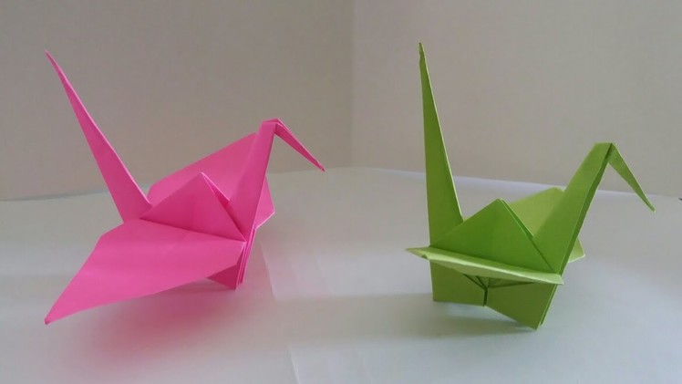 ☆Easy Paper Bird Crane Origami Idea| step-by-step tutorial of bird origami|DIY Origami Craft Ideas