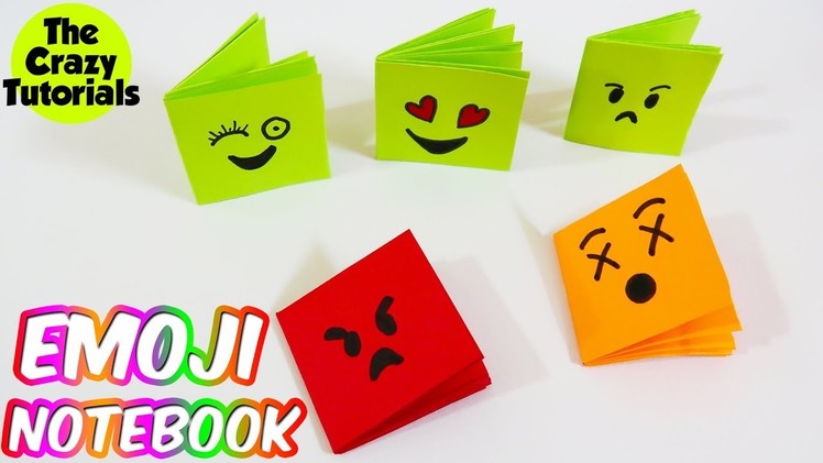 Emoji Notebook - DIY Mini Notebooks From One Sheet Of Paper | DIY BACK TO SCHOOL
