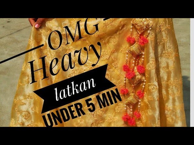Handmade heavy latkan step by step in hindi | diy latkan | bekar saman se latkan banane ka tarika |