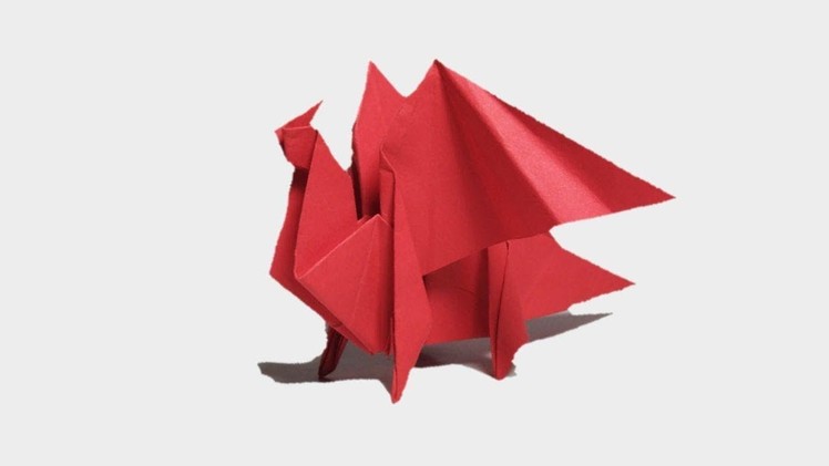 How To Make A Paper Dragon - ORIGAMI PAPER DRAGON