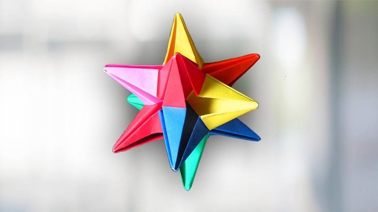 How to make a paper Omega star | Origami Omega Star
