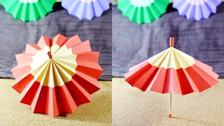 How to Make a Paper Umbrella That Opens and Closes - paper crafts