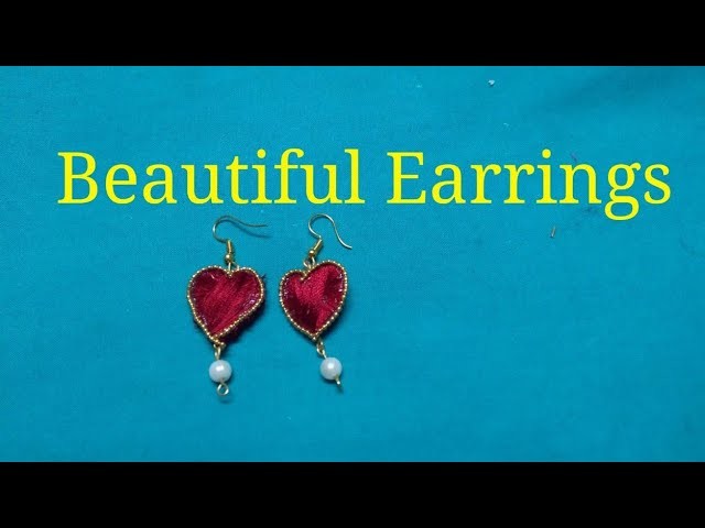 How to make designer Earrings at Home.DIY.Pearl Earrings.Jewellery making