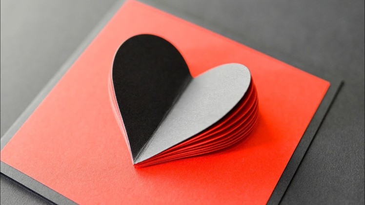 How to make : Greeting Card with Heart | Kartka Okolicznościowa z Sercem - Mishellka #343 DIY
