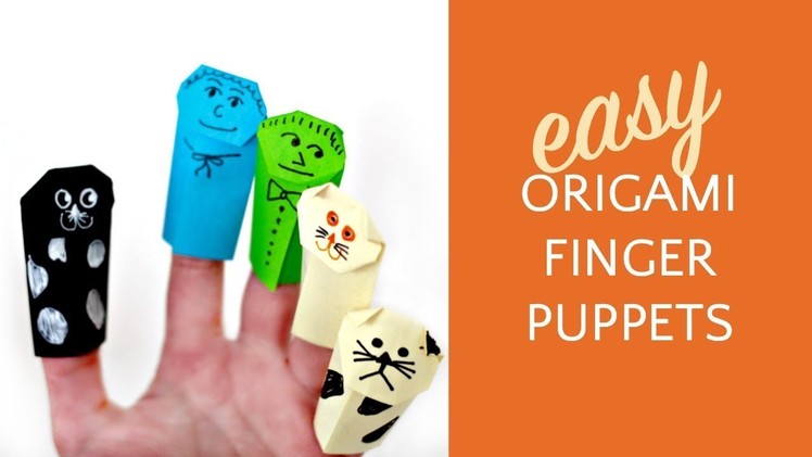 How to Make Origami Finger Puppets