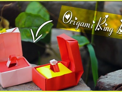 How To Make Origami Paper Ring Box Easy Tutorial