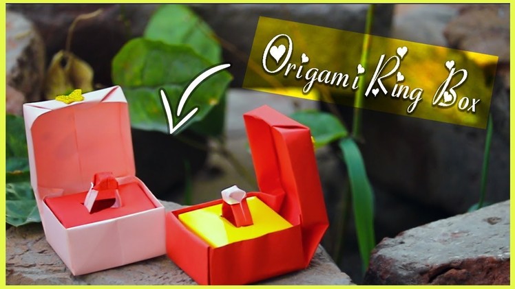 How To Make Origami Paper Ring Box Easy Tutorial