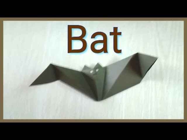 How to make Paper Batman that flapping origami crafts