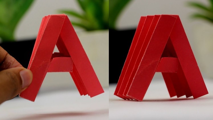 How To Make Paper Letter "A" || DIY Origami Letter