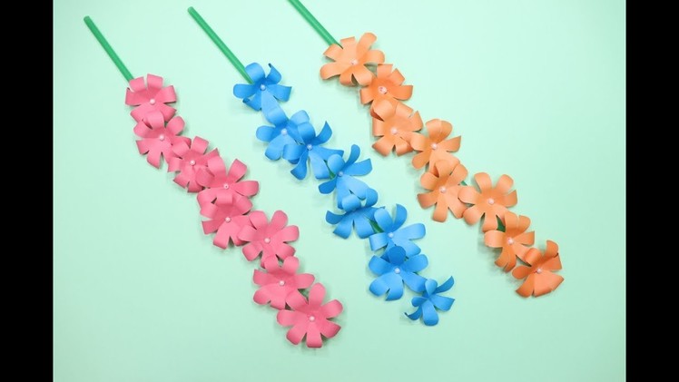 How to Make Paper Sticks Flowers | Flower Making at Home | How to Make Flower Sticks