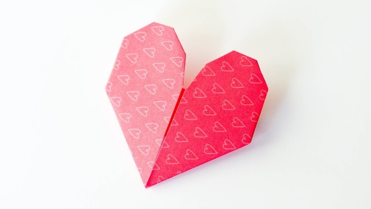 How to make : Simple Paper Heart Origami | Papierowe Serce Origami - Mishellka #344 DIY