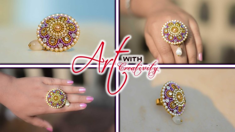 Make a ring for special occasion |  paper ring | Party wear | Art with Creativity