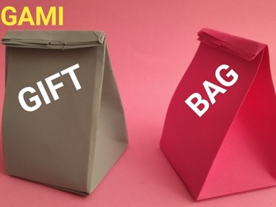 Make origami gift bag easy - paper gift bag - easy origami