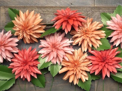 Need a Gift Idea? Make Your Own Gorgeous Frosted Paper Dahlia Flowers with Our New Flower Kit