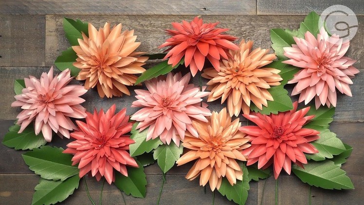 Need a Gift Idea? Make Your Own Gorgeous Frosted Paper Dahlia Flowers with Our New Flower Kit