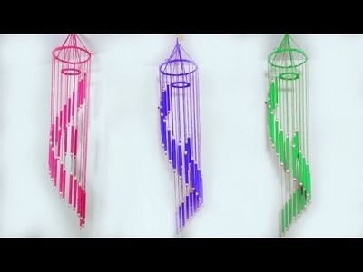 News Paper And Woolen Jhoomar.Wind Chime || Best Out Of Waste Idea | |DIY Room Decor