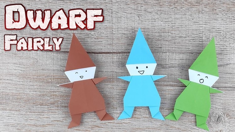 Origami Dwarf Fairly | How to Make an Easy Fairly Paper Tutorials | DIY Small Fairly Doll For Kids