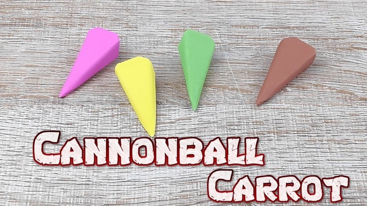 Origami Fold a Cannonball Carrot | How To Making a Carrot Flying Nail Tutorial | DIY a Paper Craft