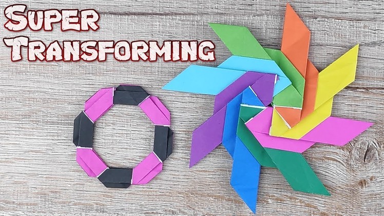 Origami Super Transforming Ninja Star Toys | How To Making Easy Ninja Weapons Tutorial | DIY Weapon