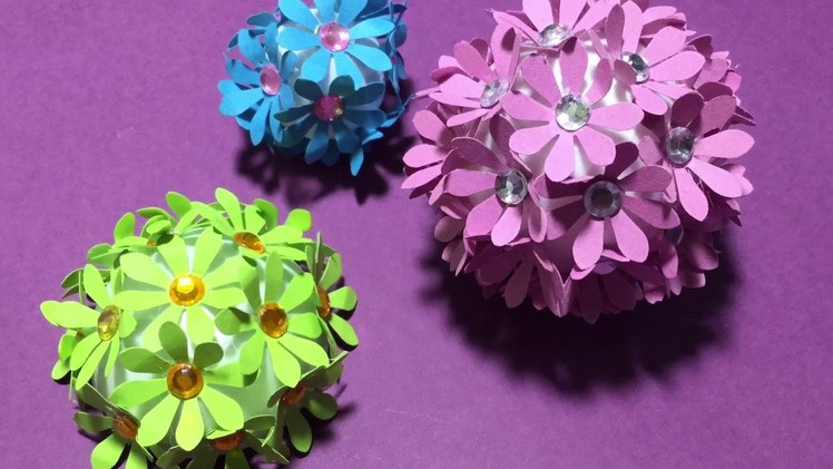Paper 3D decor.페이퍼 입체꽃 꾸미기