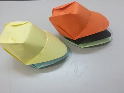Sombrero de papel Origami - How To Make a Paper Cap - Make a Paper Hat