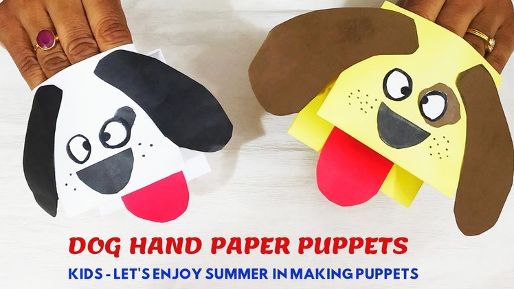 Summer Activity PART-1||Easy Hand Puppet||Dog Paper Puppet||1sheet Paper Puppet||DIY-KidsHand Puppet