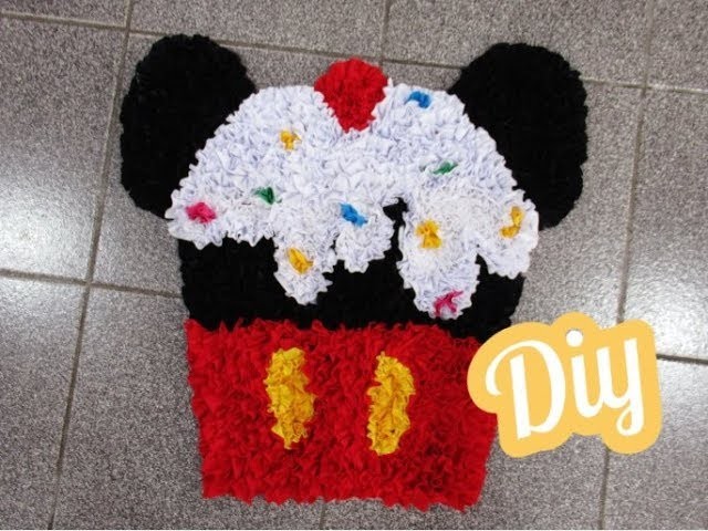 Tapete Cupcake Mickey  ???? DIY - Doormat - Mickey Mouse mouse pad ???? Alfombra Cupcake Mickey