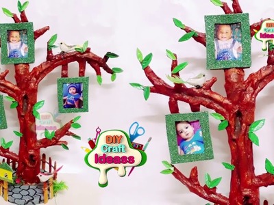 3 Photo Frame Diy Ideas | Handmade Picture Frame Making At Home  | Tree model newspaper photo frame