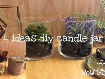 4 diy candle jar ideas - recycled and make it cute