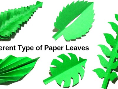 5 Different Type of Paper Leaves | Paper Leaf | Paper craft Idea | Diy Leaf | DIY Leaves |