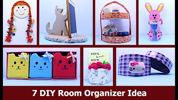 7 Useful DIY Room Organizer Ideas || DIY  Cardboard Box Projects  by Aloha Crafts