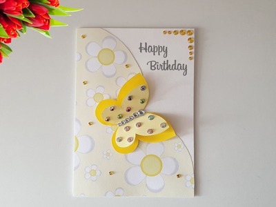 Beautiful Handmade Birthday Card Idea. DIY Greeting Cards for Birthday. NinTe DIY