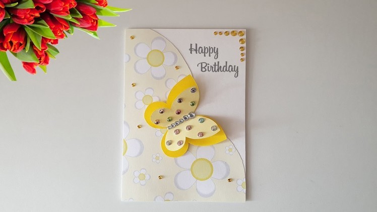 Beautiful Handmade Birthday Card Idea. DIY Greeting Cards for Birthday. NinTe DIY