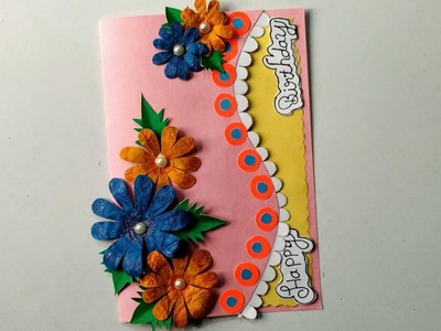 Beautiful Handmade birthday card. diy birthday greeting card birthday card idea