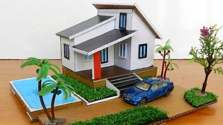 Building A Beautiful Villa House with Swimming Pool From Cardboard #85 | DIY Crafts Ideas