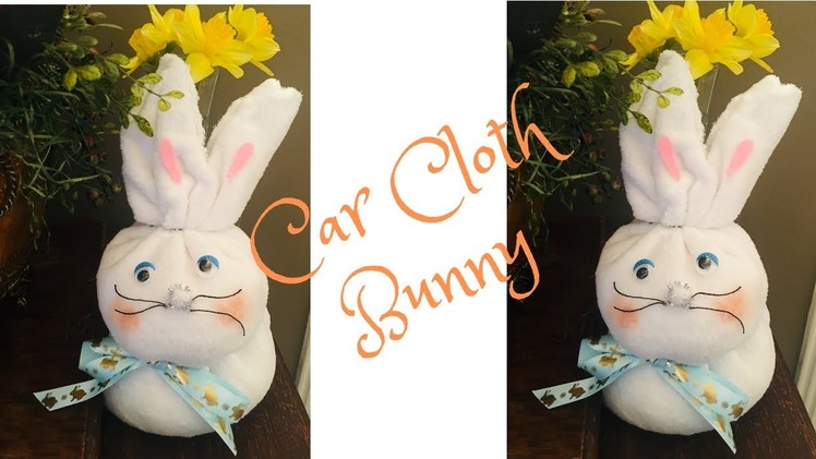 Car Cloth Bunny DIY Dollar Tree