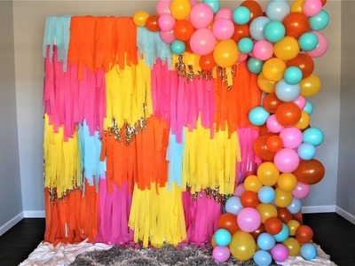 Colorful Streamer Backdrop DIY | How To