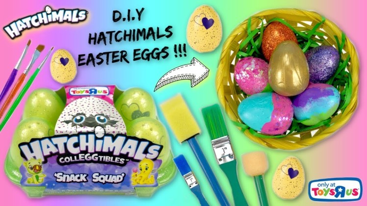 Decorating Hatchimals Easter Eggs DIY Glitter Paint Glue Custom Golden Hatchimal